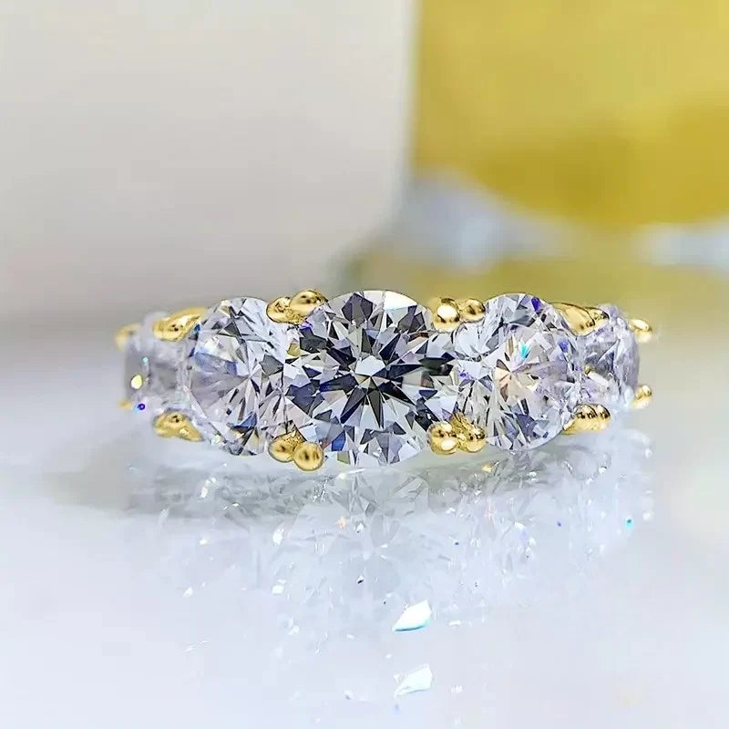 1pc Moissanite Promise Ring