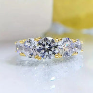 1pc Moissanite Promise Ring