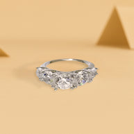 1pc Moissanite Promise Ring