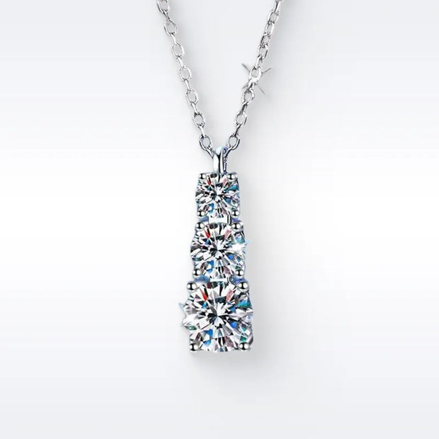 S925 Sterling Silver Moissanite Necklace