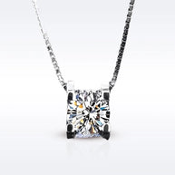 925 Silver Moissanite Pendant Necklace