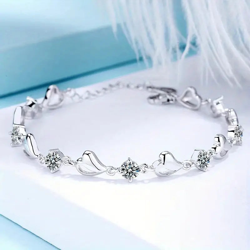 1pc 925 Sterling Silver 3.5 Carat Moissanite Bracelet