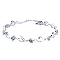 1pc 925 Sterling Silver 3.5 Carat Moissanite Bracelet