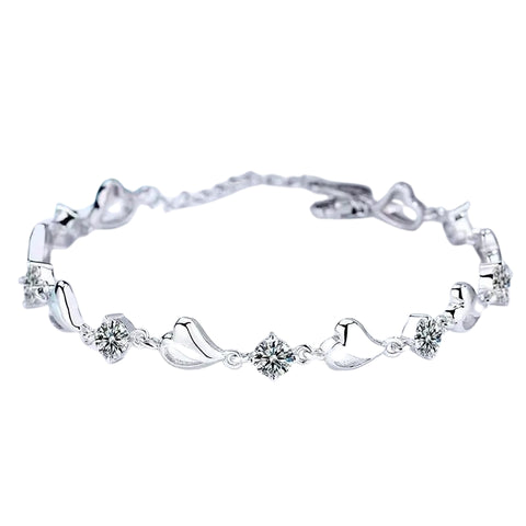 1pc 925 Sterling Silver 3.5 Carat Moissanite Bracelet