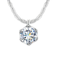 1CT Moissanite Necklace For Women