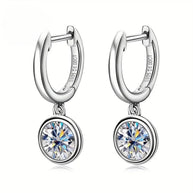 Moissanite Gold 14k Plated Earrings