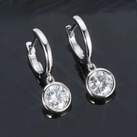 Moissanite Gold 14k Plated Earrings