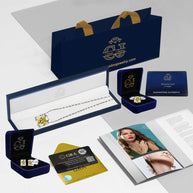 4pc Moissanite Jewelry Set – Sterling Silver with 18K White Gold Plating