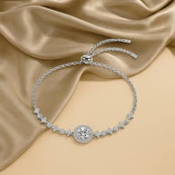 Moissanite Round Bag Simple  Bracelet for Women's