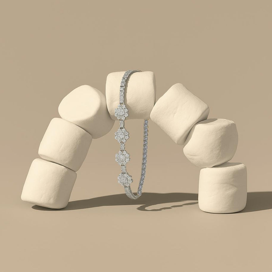 925 Sterling Silve Moissanite Bracelets For Women