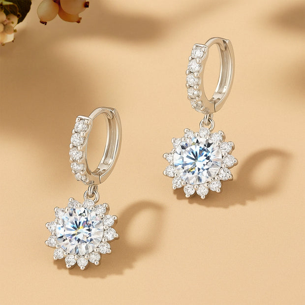 925 Sterling Silver Diamond Earrings