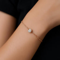 PT950 Platinum Moissanite VVS1 Diamond Bracelet For Women