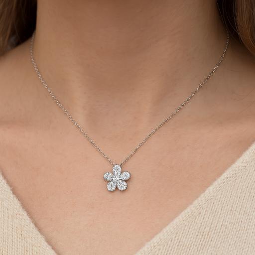 925 Sterling Silver Pendant  Moissanite Necklace  For Women