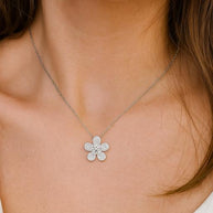 925 Sterling Silver Pendant  Moissanite Necklace  For Women