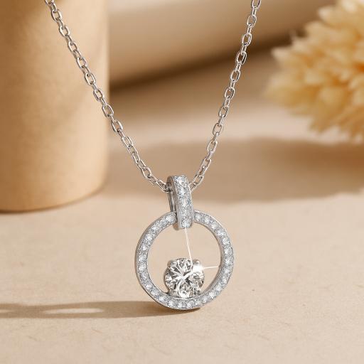 S925 Sterling Silver V-shaped Pendant  Necklace for Women