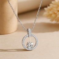 S925 Sterling Silver V-shaped Pendant  Necklace for Women