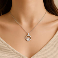 S925 Sterling Silver V-shaped Pendant  Necklace for Women