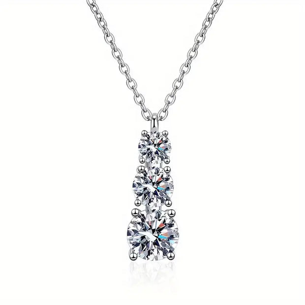 S925 Sterling Silver Moissanite Necklace