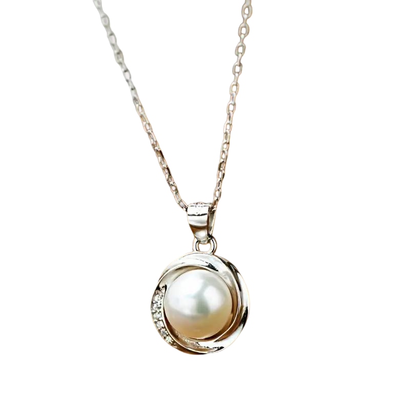 Sterling Silver Pearl Pendant Necklace