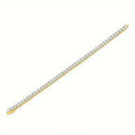 Moissanite Tennis Bracelet - 18k Gold Plated