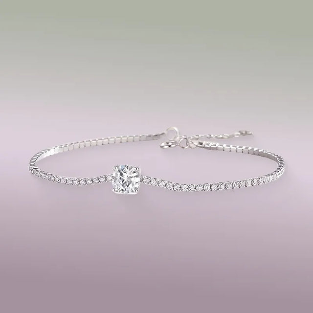 Moissanite Tennis Bracelet - 925 Sterling Silver