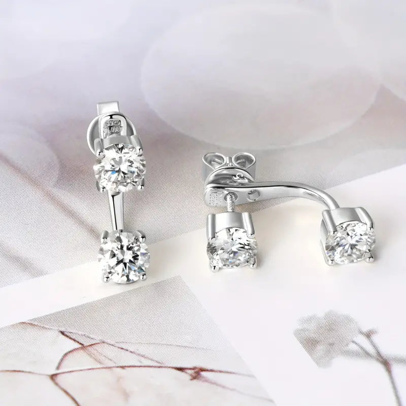 1 ct Moissanite stud Earrings