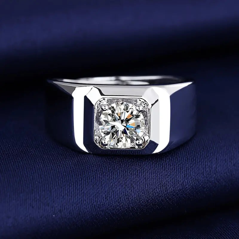 1ct Moissanite Ring in S925 Sterling Silver