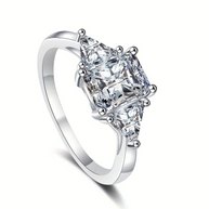 2 Carat Moissanite Ring in 925 Sterling Silver