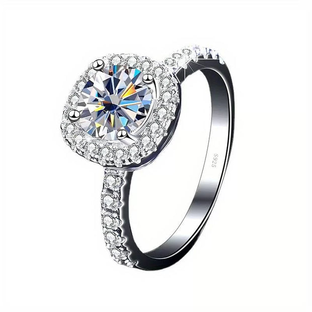 3ct Moissanite Ring Luxury Promise Ring