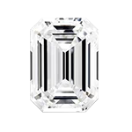 Emerald cut moissanite stone