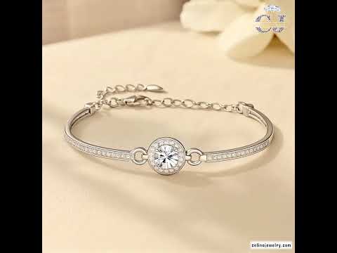 Moissanite Diamond Bracelet — Gold