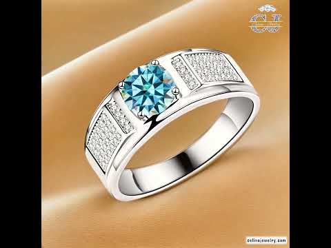 Moissanite Engagement Ring for Men