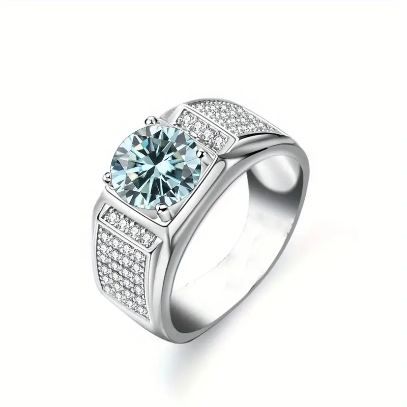 Moissanite 1 Carat Ring – 925 Sterling Silver