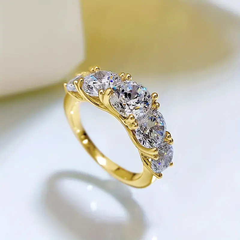 1pc Moissanite Promise Ring