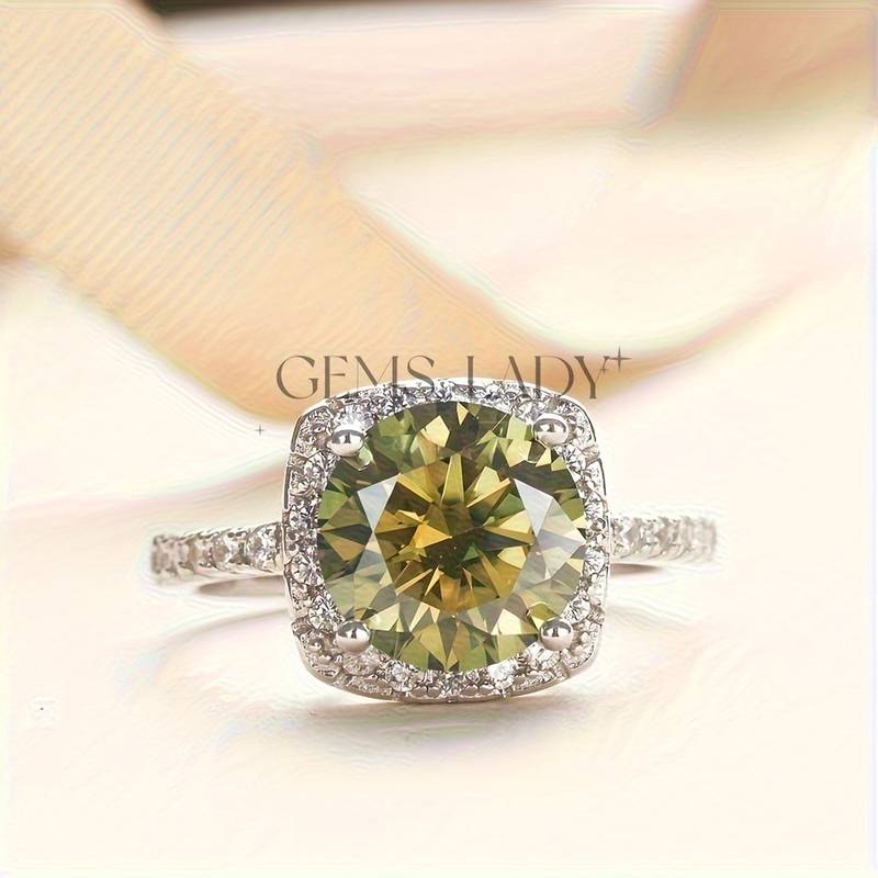 3ct Moissanite Ring Luxury Promise Ring