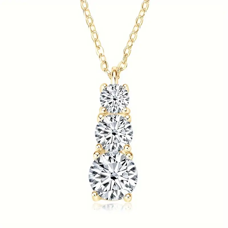 S925 Sterling Silver Moissanite Necklace