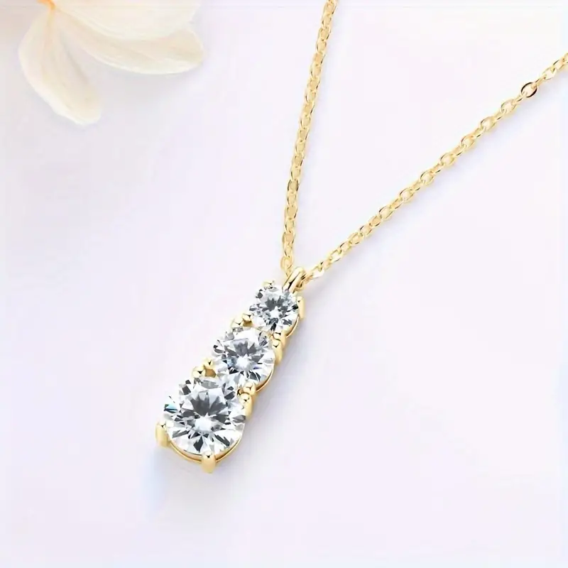 S925 Sterling Silver Moissanite Necklace