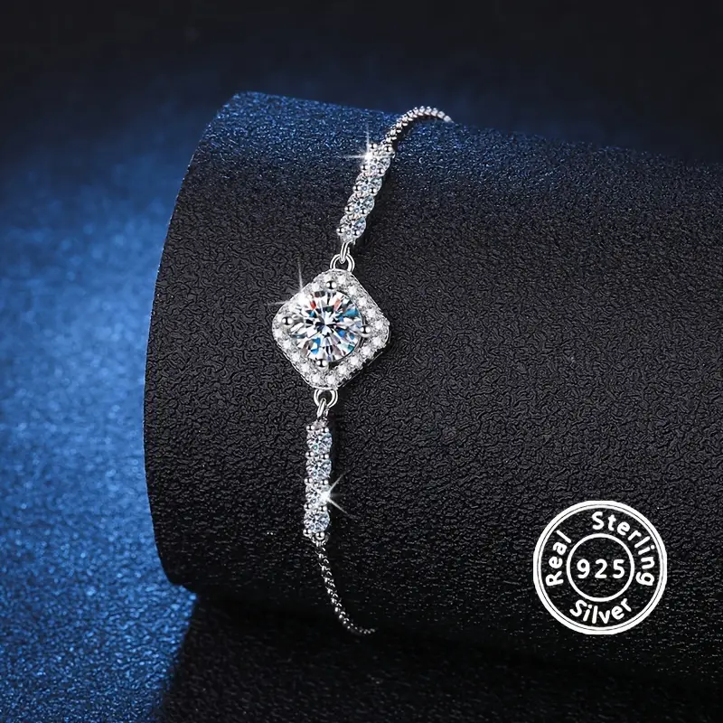 Moissanite S925 Sterling Silver Tennis Bracelet