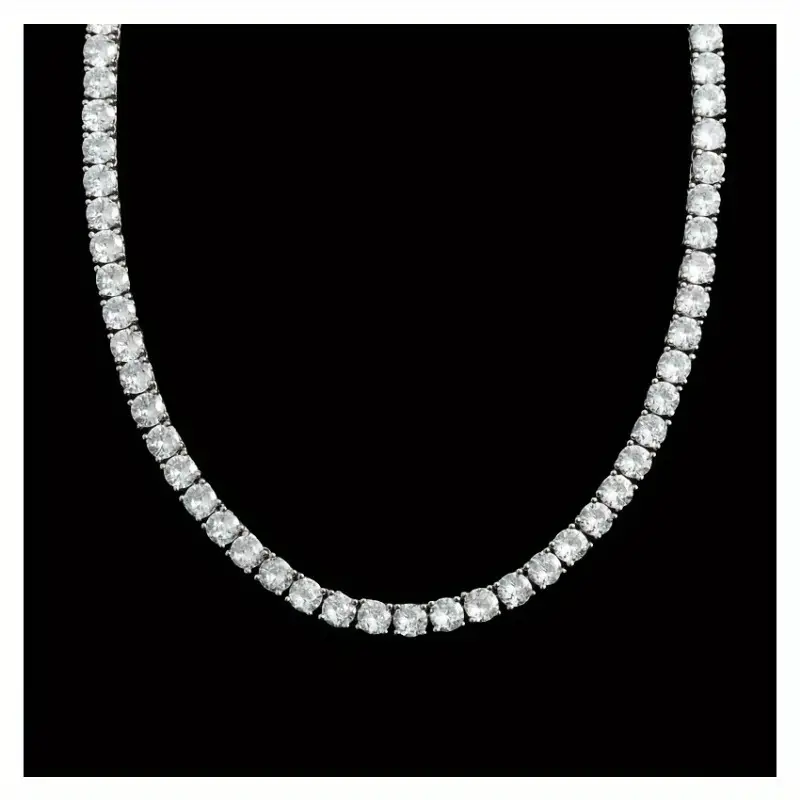 30 Carat Moissanite Pendant Necklace in 925 Sterling Silver