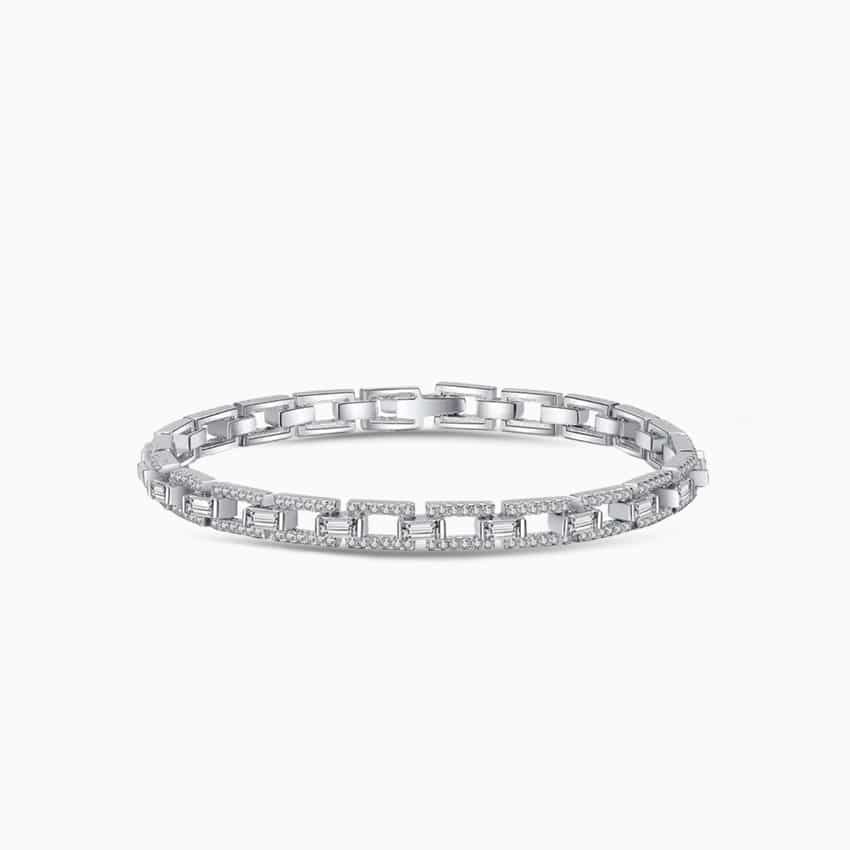 3 Carat Sterling Silver Moissanite Bracelet