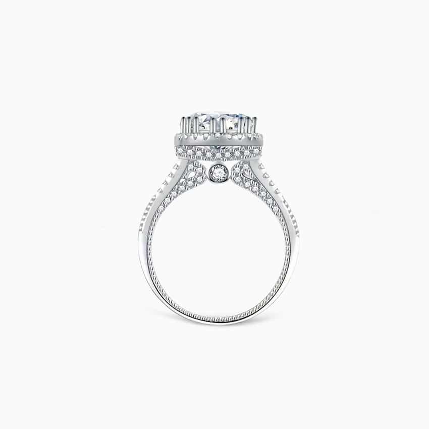 Sterling Silver Moissanite Ring