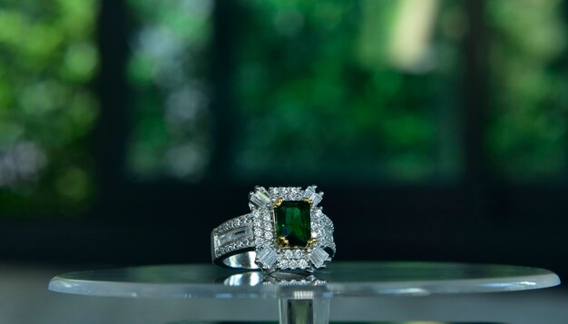 Emerald Cut Hidden Halo Engagement Rings